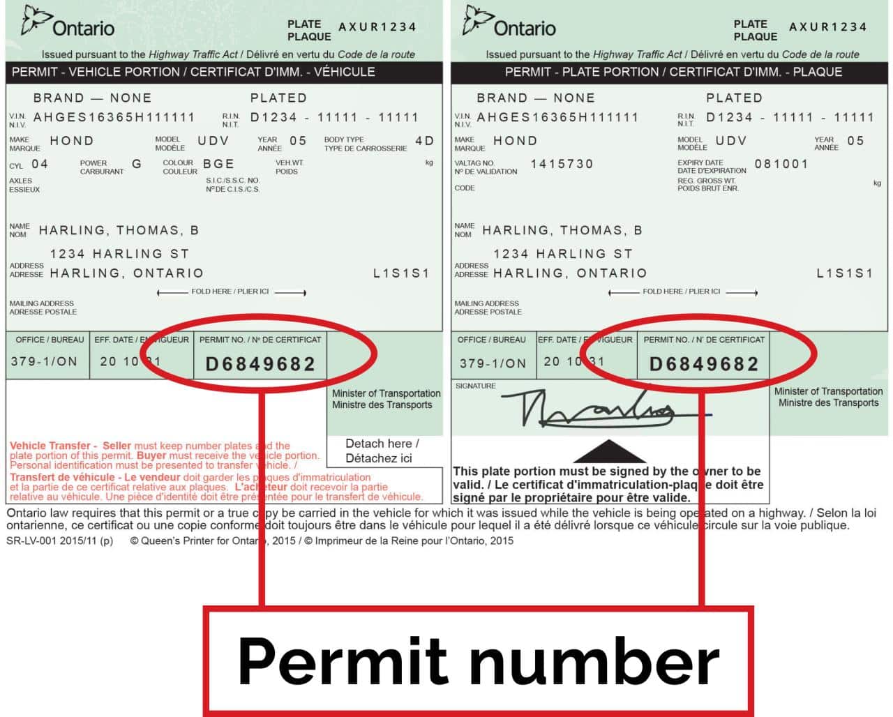 Nomor KITAS Niora Atau Permit Number